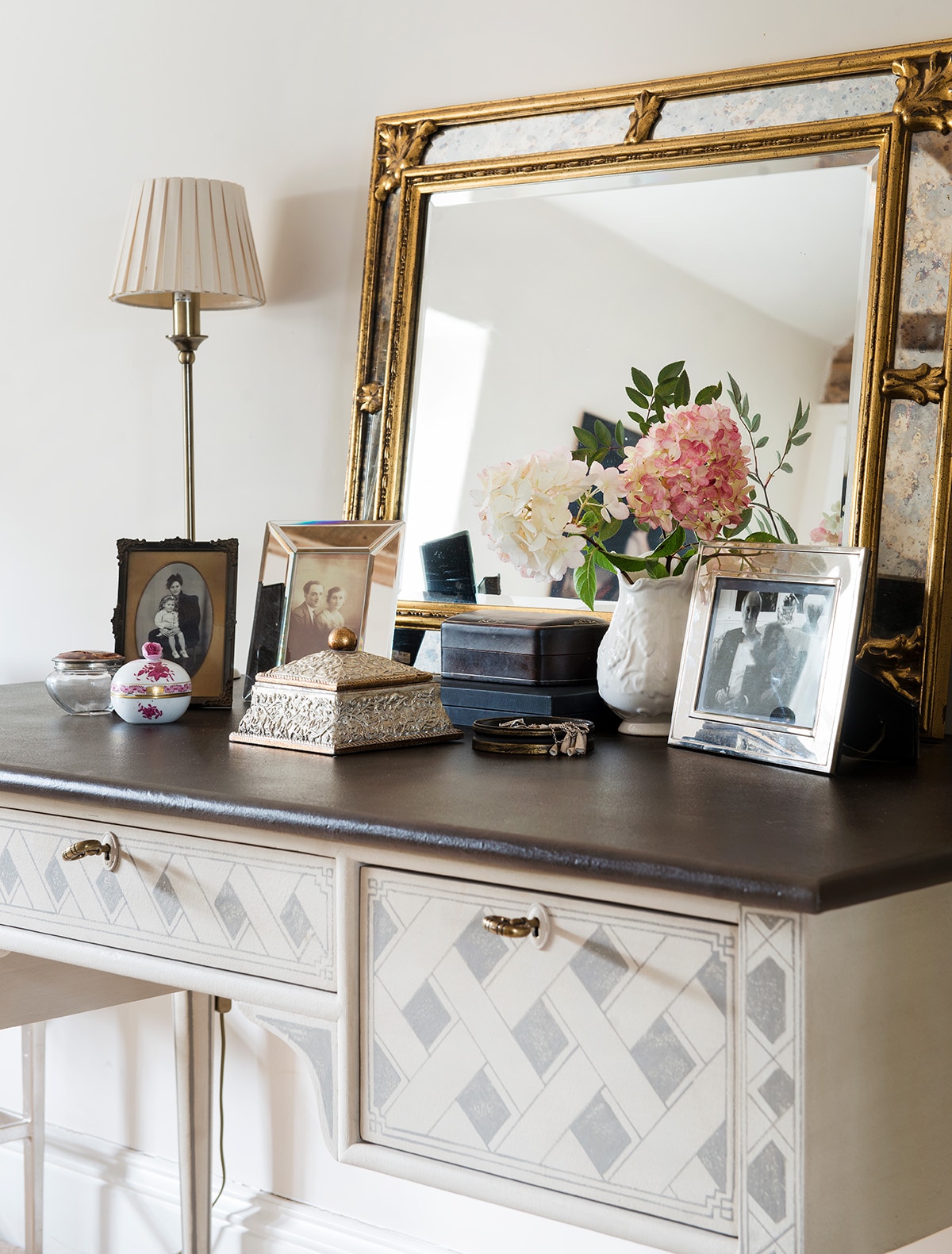Elaine Watson Yorkshire home bedroom dressing table
