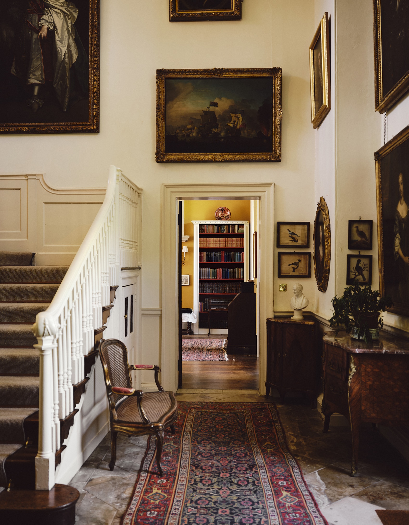 Mapperton House hall