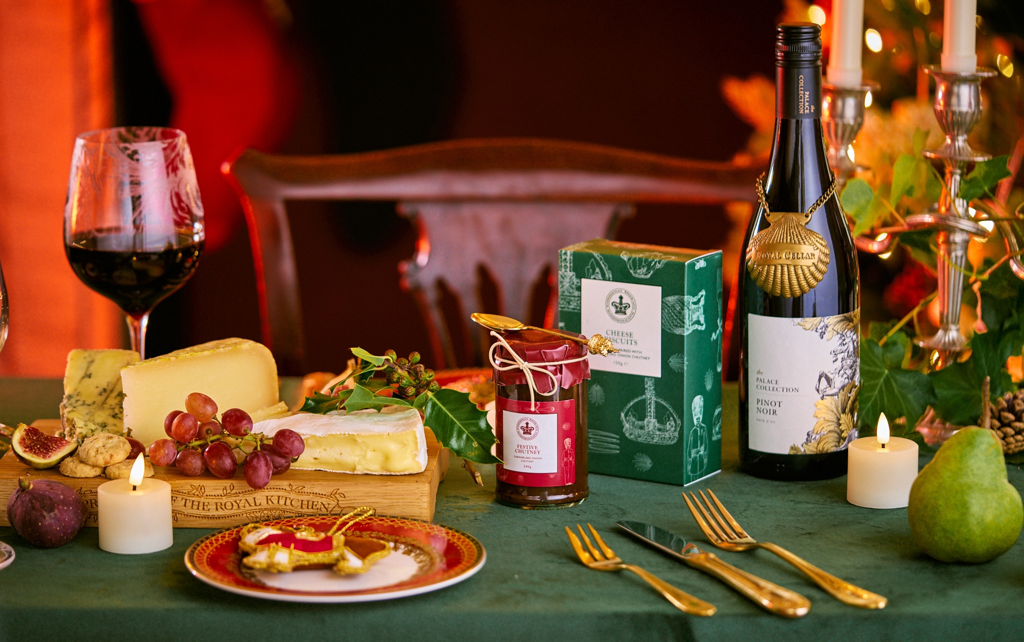 Some of the festive goods available at the Royal Collection Trust's Christmas shop