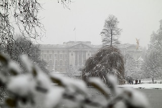 Buckingham Palace in the snow